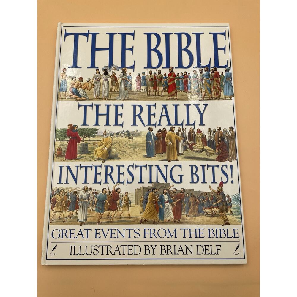 The Bible Really Interesting Bits Brian Delf Christian Illustrated Hardback Book